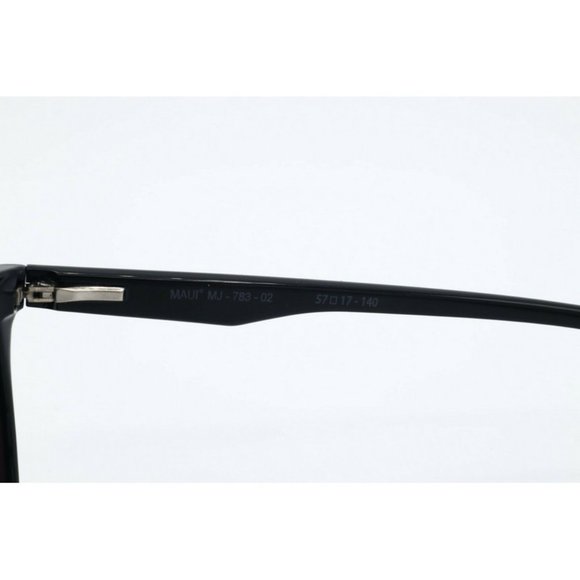 Maui Jim Sugar Cane MJ 783-02 Square Black Sunglasses Gray Polarized Lenses (A) - Picture 7 of 8